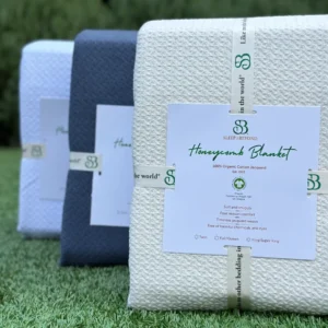 Organic Cotton Honeycomb Blanket