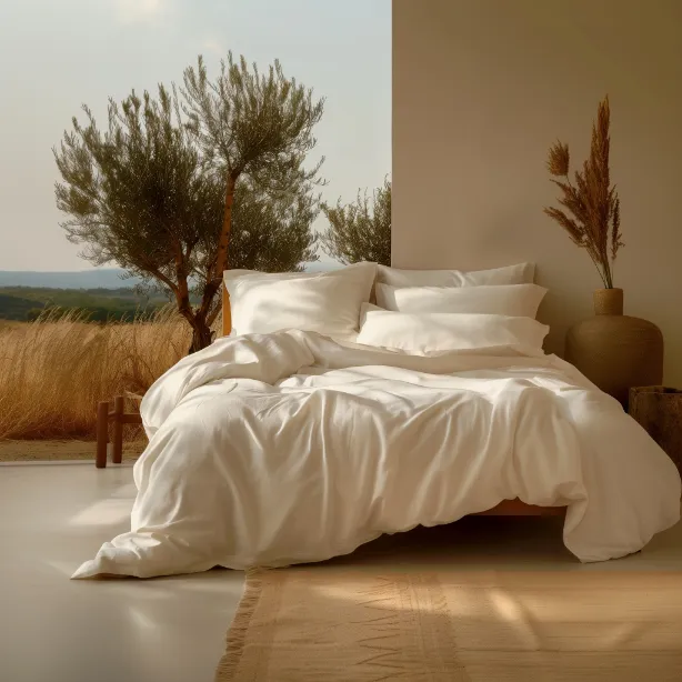 300TC Organic Cotton Sateen Sheet Set - Image 3